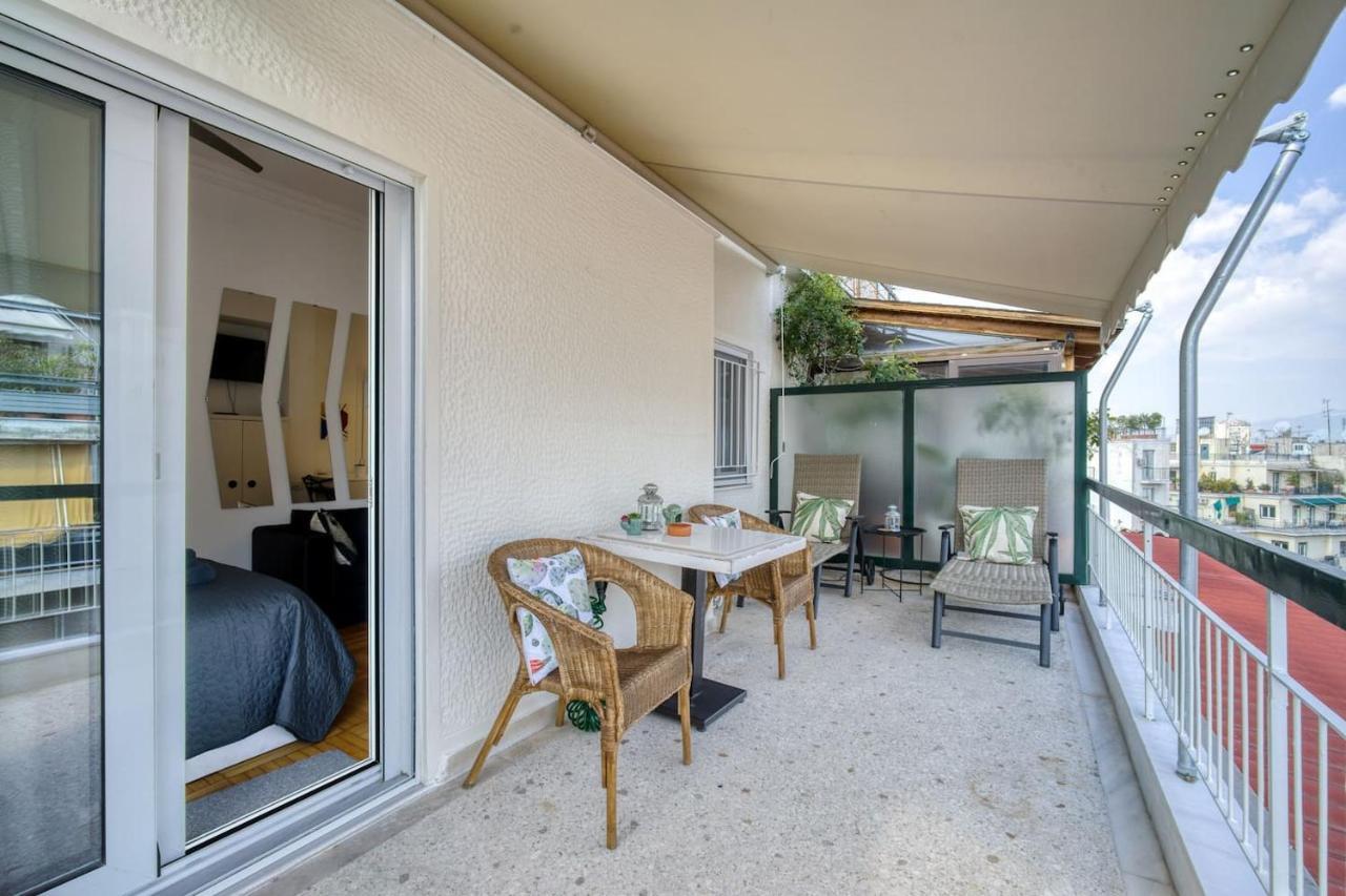 The Cactus Apartment With Large Sunny Balcony Athen Eksteriør bilde